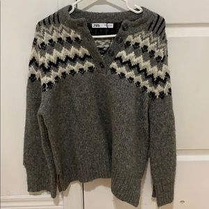 zara knit sweater
